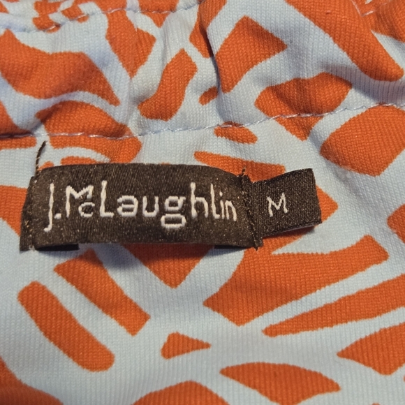 J McLaughlin Womens Geo Print Catalina Cloth Halter Swing Dress Medium - Picture 4 of 8